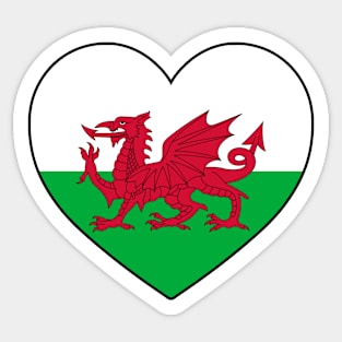 Heart - Wales Sticker